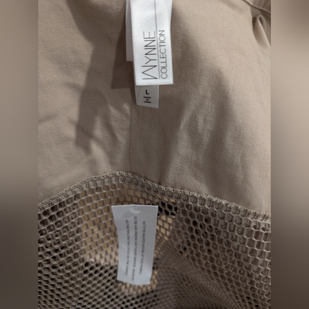 Marla Wynne Beige Mesh Jacket - Picture 4 of 4